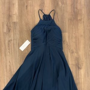 Navy blue Azazie formal gown. NWT